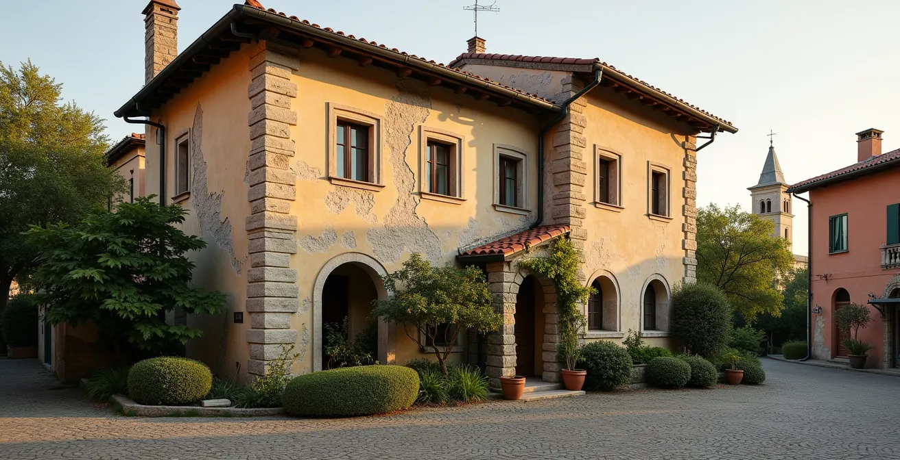 Casa italiana da ristrutturare con potenziale nascosto in quartiere in riqualificazione