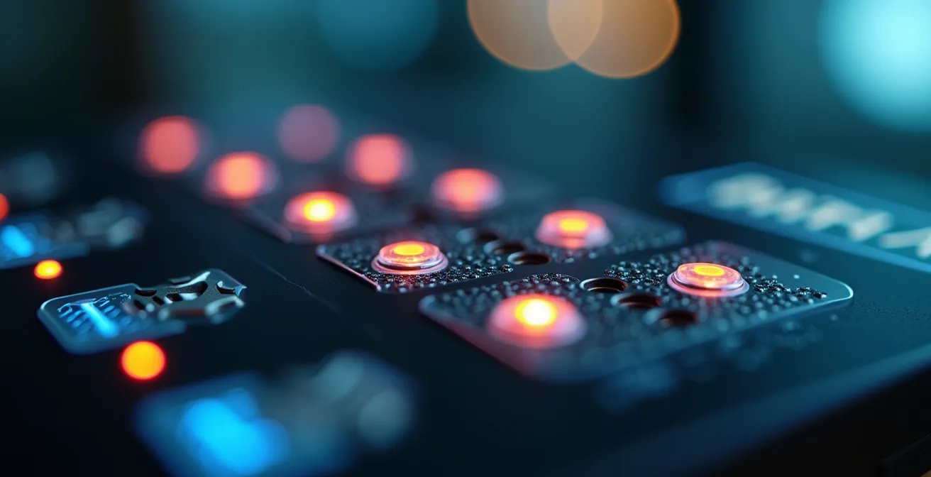 Lettore biometrico con profondità di campo ridotta in ambiente lavorativo italiano